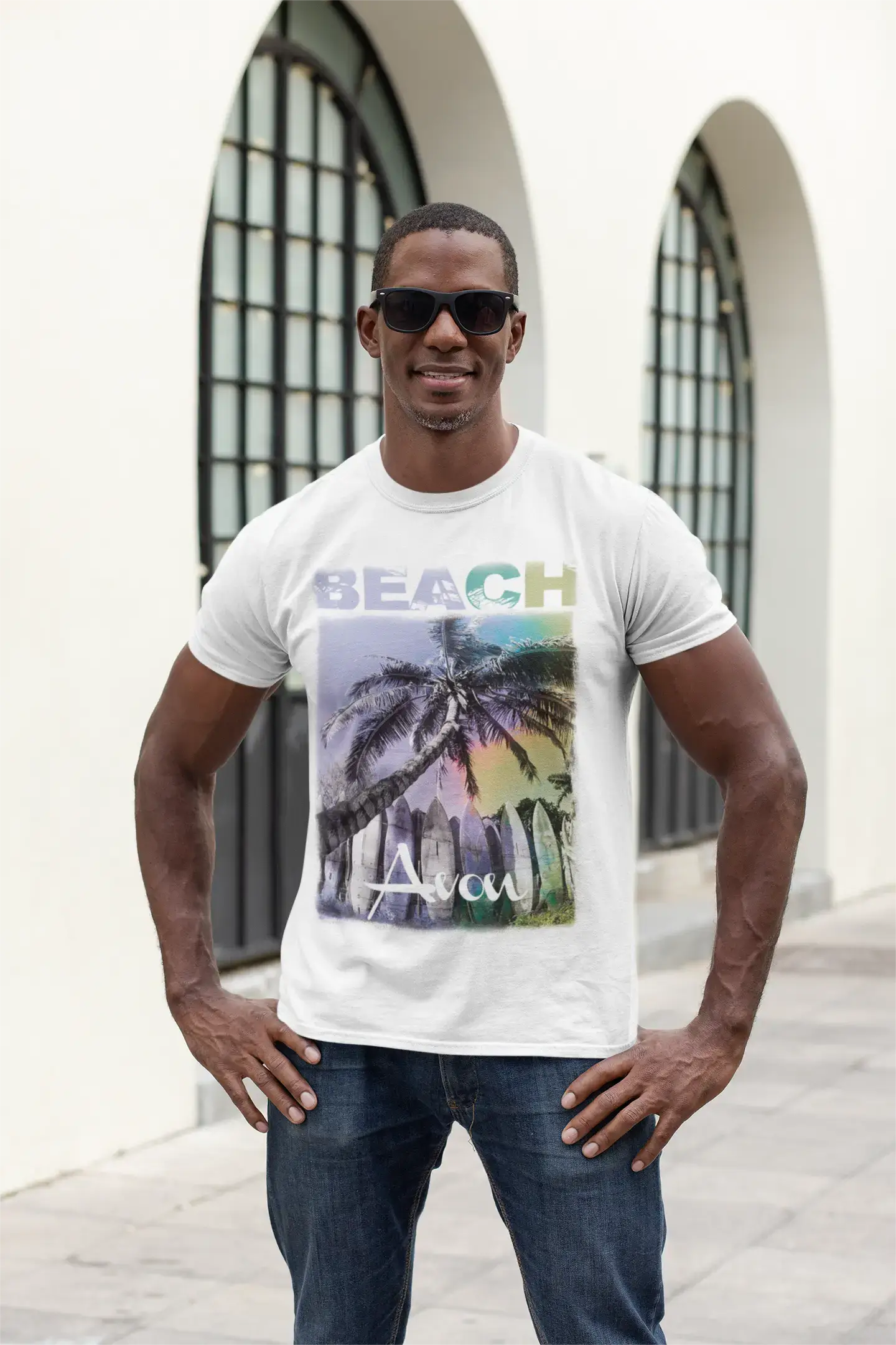 Avon, Beach Palm, Tshirt Homme, Beach Palm Tshirt