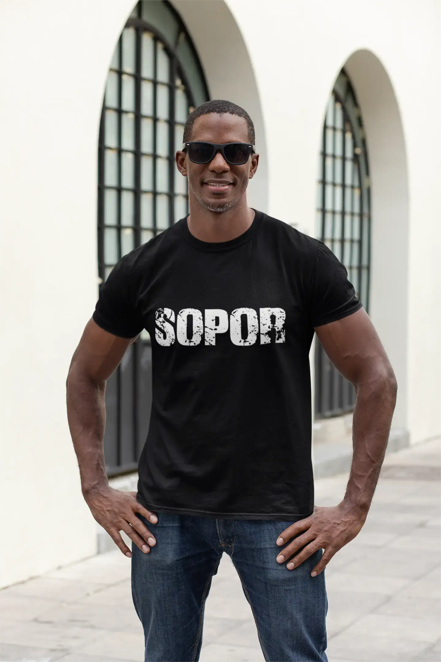 sopor Men's Retro T shirt Black Birthday Gift 00553