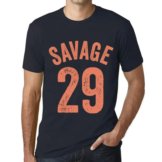 Men's Graphic T-Shirt Savage 29 29th Birthday Anniversary 29 Year Old Gift 1995 Vintage Eco-Friendly Short Sleeve Novelty Tee