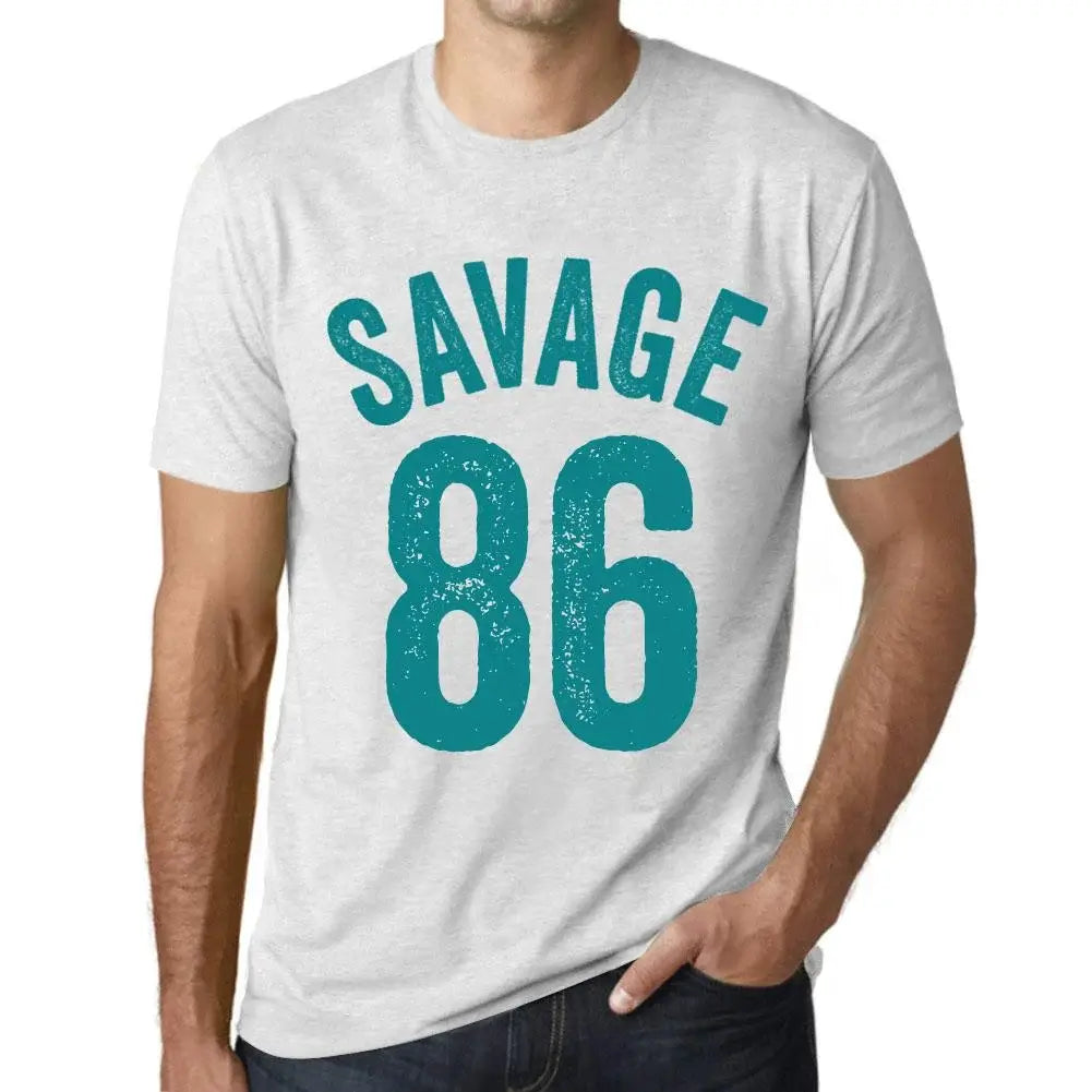 Men's Graphic T-Shirt Savage 86 86th Birthday Anniversary 86 Year Old Gift 1938 Vintage Eco-Friendly Short Sleeve Novelty Tee