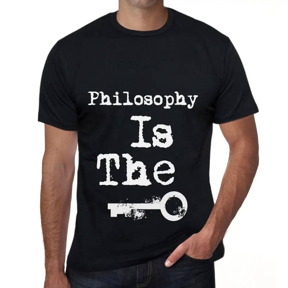 Men's Graphic T-Shirt Philosophy Is The Key Eco-Friendly Limited Edition Short Sleeve Tee-Shirt Vintage Birthday Gift Novelty