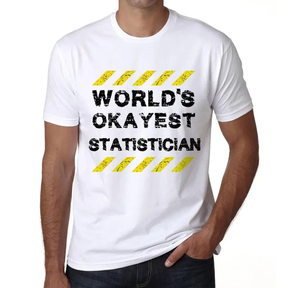 Men's Graphic T-Shirt Worlds Okayest Statistician Eco-Friendly Limited Edition Short Sleeve Tee-Shirt Vintage Birthday Gift Novelty