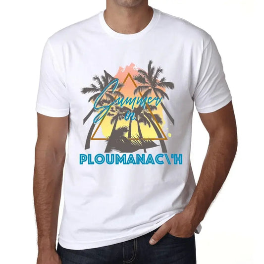 Men's Graphic T-Shirt Ploumanac'h Eco-Friendly Limited Edition Short Sleeve Tee-Shirt Vintage Birthday Gift Novelty