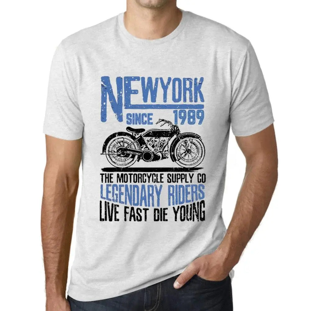 Men's Graphic T-Shirt Motorcycle Legendary Riders Since 1989 35th Birthday Anniversary 35 Year Old Gift 1989 Vintage Eco-Friendly Short Sleeve Novelty Tee