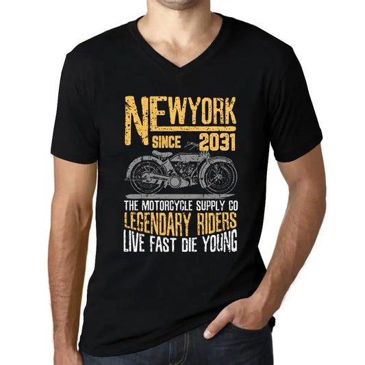 Men's Graphic T-Shirt V Neck Motorcycle Legendary Riders Since 2031