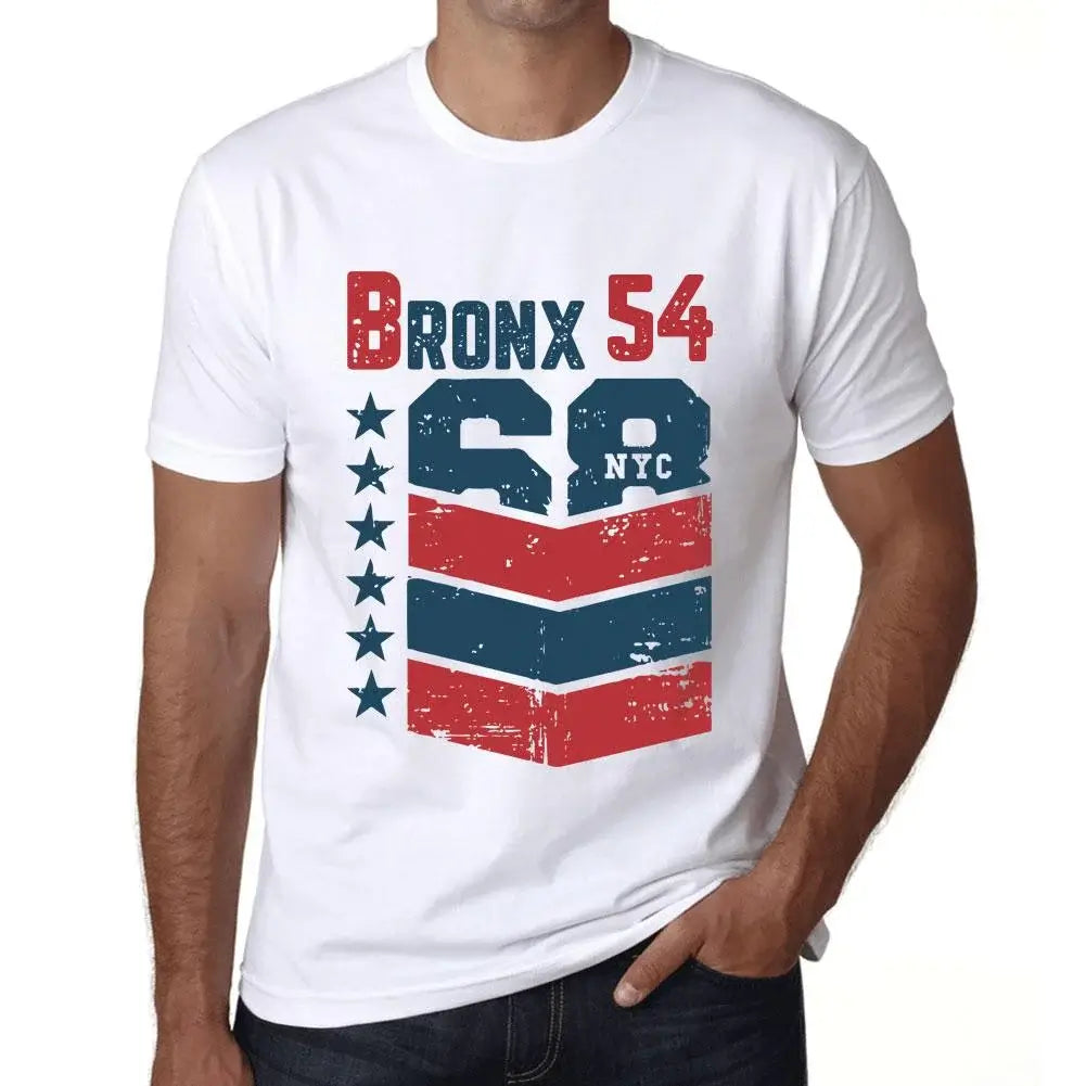 Men's Graphic T-Shirt Bronx 54 54th Birthday Anniversary 54 Year Old Gift 1970 Vintage Eco-Friendly Short Sleeve Novelty Tee