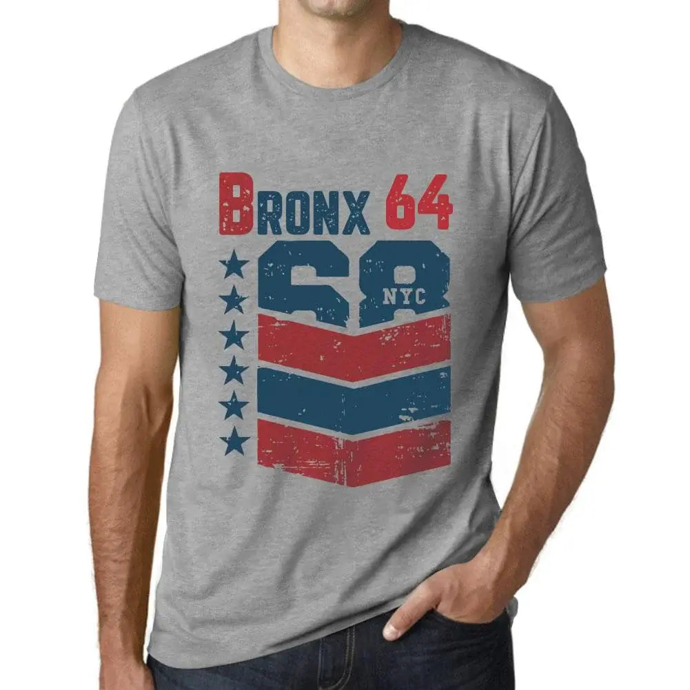 Men's Graphic T-Shirt Bronx 64 64th Birthday Anniversary 64 Year Old Gift 1960 Vintage Eco-Friendly Short Sleeve Novelty Tee