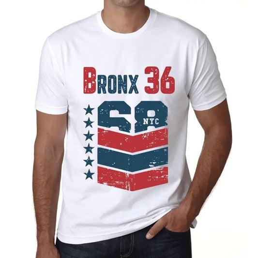 Men's Graphic T-Shirt Bronx 36 36th Birthday Anniversary 36 Year Old Gift 1988 Vintage Eco-Friendly Short Sleeve Novelty Tee