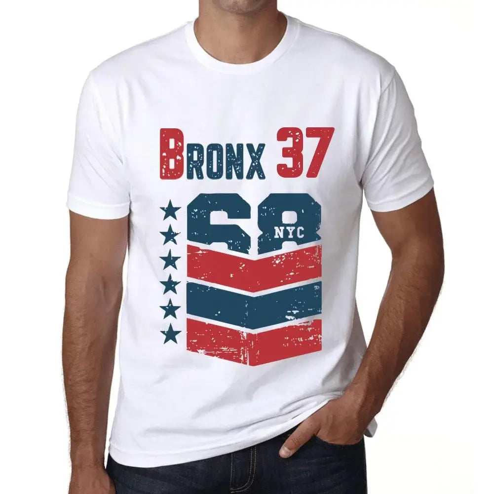 Men's Graphic T-Shirt Bronx 37 37th Birthday Anniversary 37 Year Old Gift 1987 Vintage Eco-Friendly Short Sleeve Novelty Tee