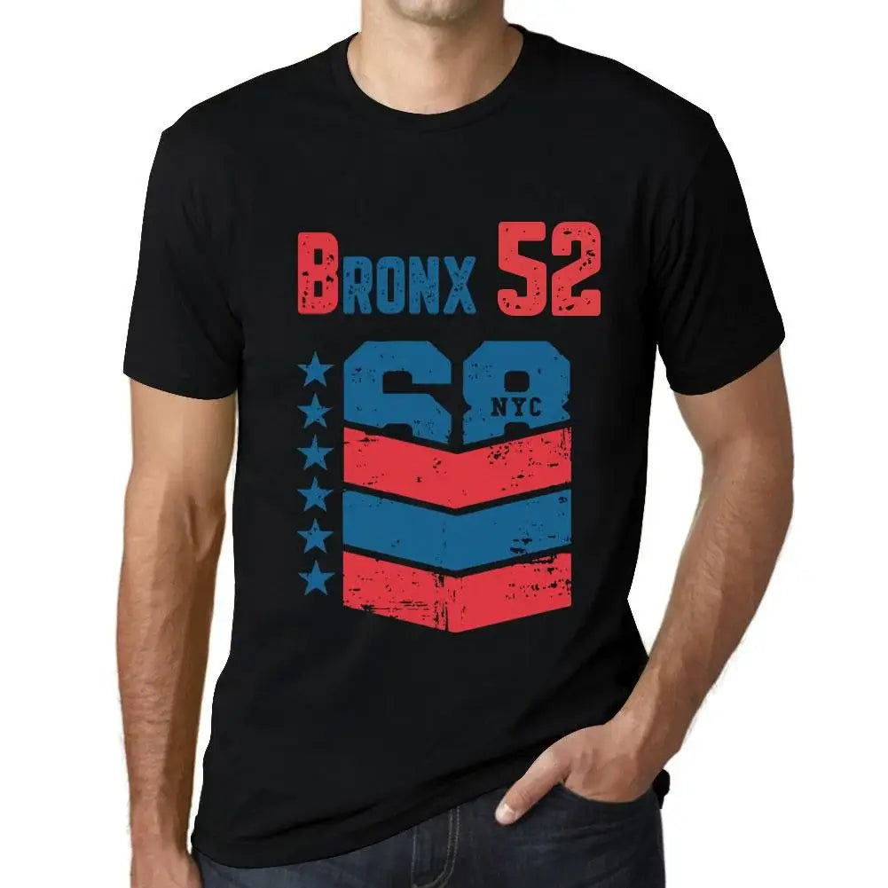 Men's Graphic T-Shirt Bronx 52 52nd Birthday Anniversary 52 Year Old Gift 1972 Vintage Eco-Friendly Short Sleeve Novelty Tee