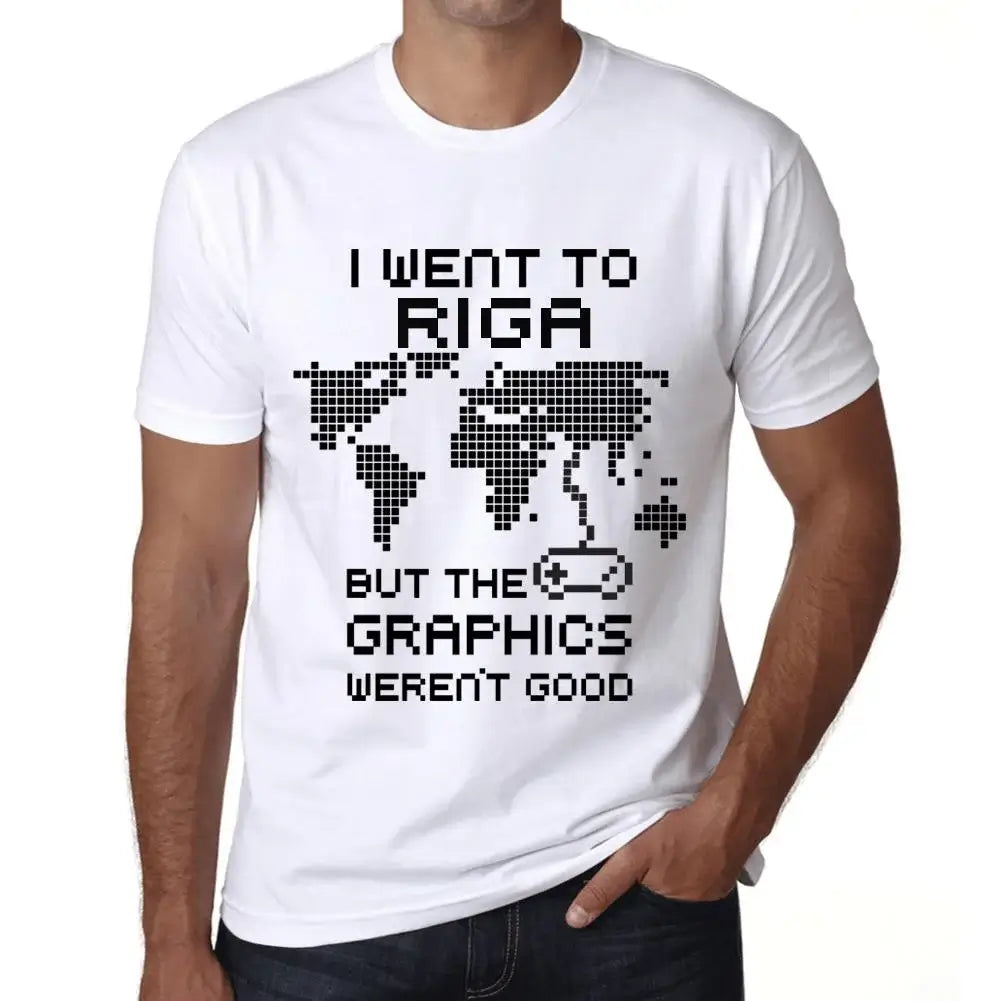 Men's Graphic T-Shirt I Went To Riga But The Graphics Weren’t Good Eco-Friendly Limited Edition Short Sleeve Tee-Shirt Vintage Birthday Gift Novelty