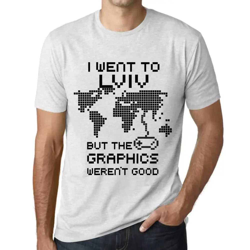 Men's Graphic T-Shirt I Went To Lviv But The Graphics Weren’t Good Eco-Friendly Limited Edition Short Sleeve Tee-Shirt Vintage Birthday Gift Novelty