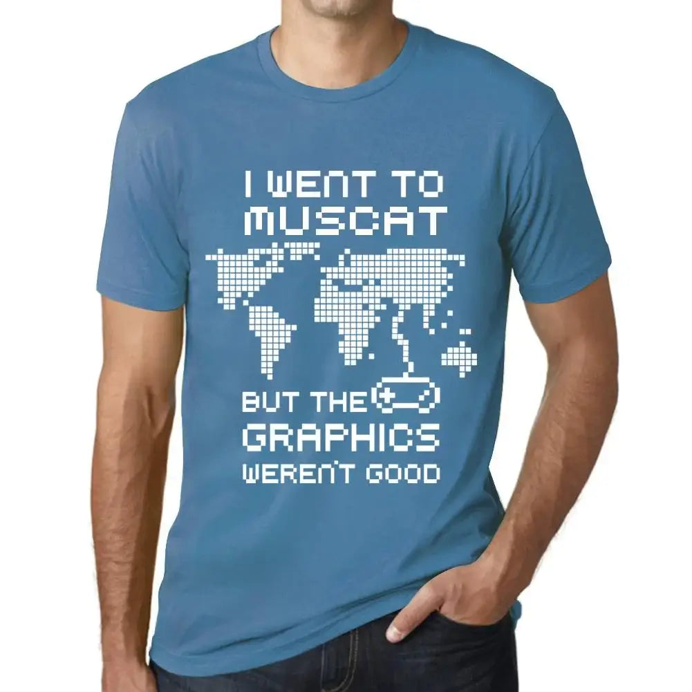 Men's Graphic T-Shirt I Went To Muscat But The Graphics Weren’t Good Eco-Friendly Limited Edition Short Sleeve Tee-Shirt Vintage Birthday Gift Novelty