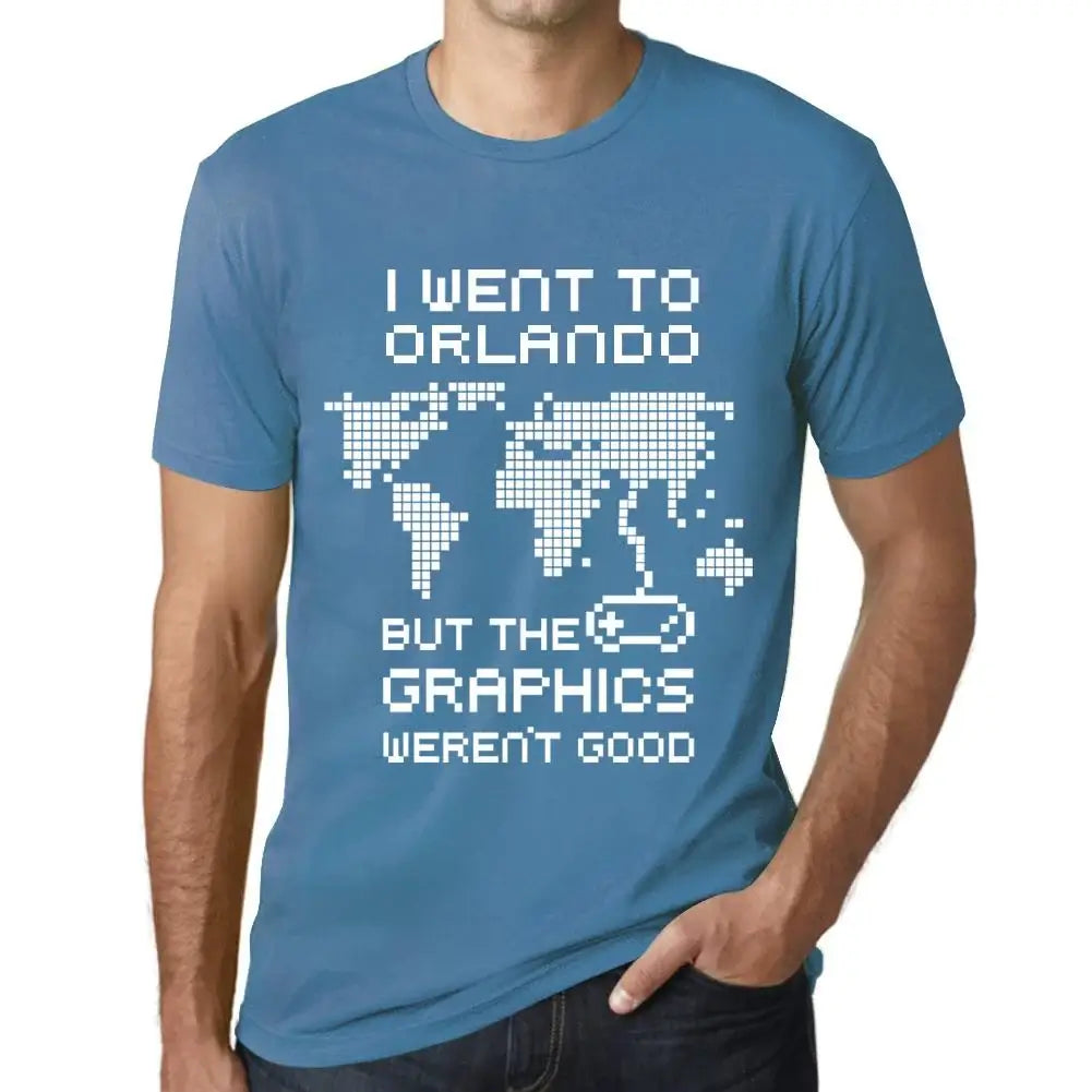 Men's Graphic T-Shirt I Went To Orlando But The Graphics Weren’t Good Eco-Friendly Limited Edition Short Sleeve Tee-Shirt Vintage Birthday Gift Novelty