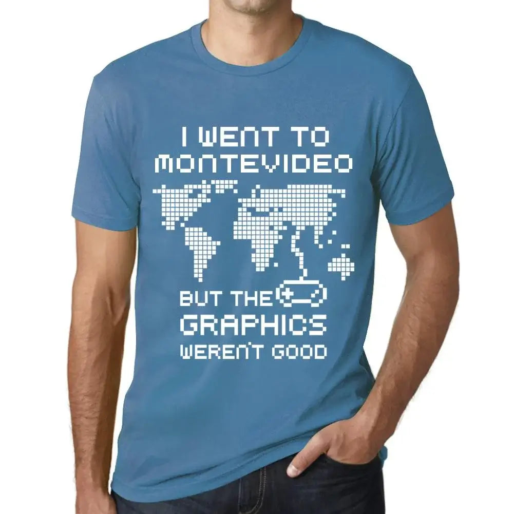 Men's Graphic T-Shirt I Went To Montevideo But The Graphics Weren’t Good Eco-Friendly Limited Edition Short Sleeve Tee-Shirt Vintage Birthday Gift Novelty