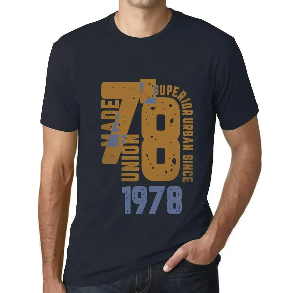 Men's Graphic T-Shirt Superior Urban Style Since 1978 46th Birthday Anniversary 46 Year Old Gift 1978 Vintage Eco-Friendly Short Sleeve Novelty Tee