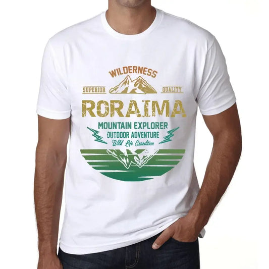 Men's Graphic T-Shirt Outdoor Adventure, Wilderness, Mountain Explorer Roraima Eco-Friendly Limited Edition Short Sleeve Tee-Shirt Vintage Birthday Gift Novelty