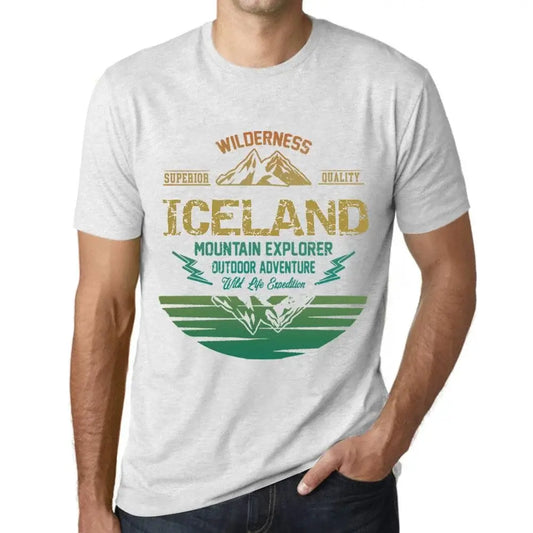 Men's Graphic T-Shirt Outdoor Adventure, Wilderness, Mountain Explorer Iceland Eco-Friendly Limited Edition Short Sleeve Tee-Shirt Vintage Birthday Gift Novelty
