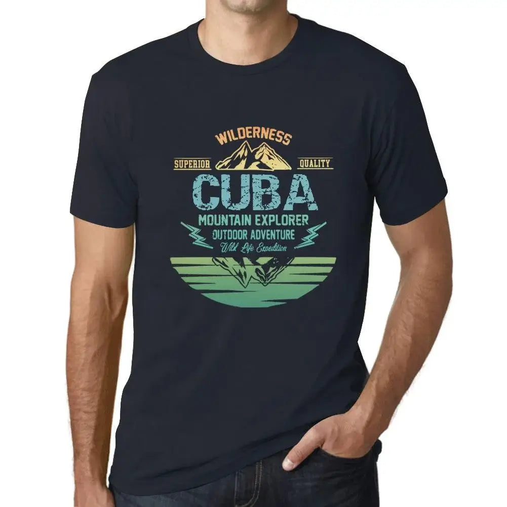 Men's Graphic T-Shirt Outdoor Adventure, Wilderness, Mountain Explorer Cuba Eco-Friendly Limited Edition Short Sleeve Tee-Shirt Vintage Birthday Gift Novelty