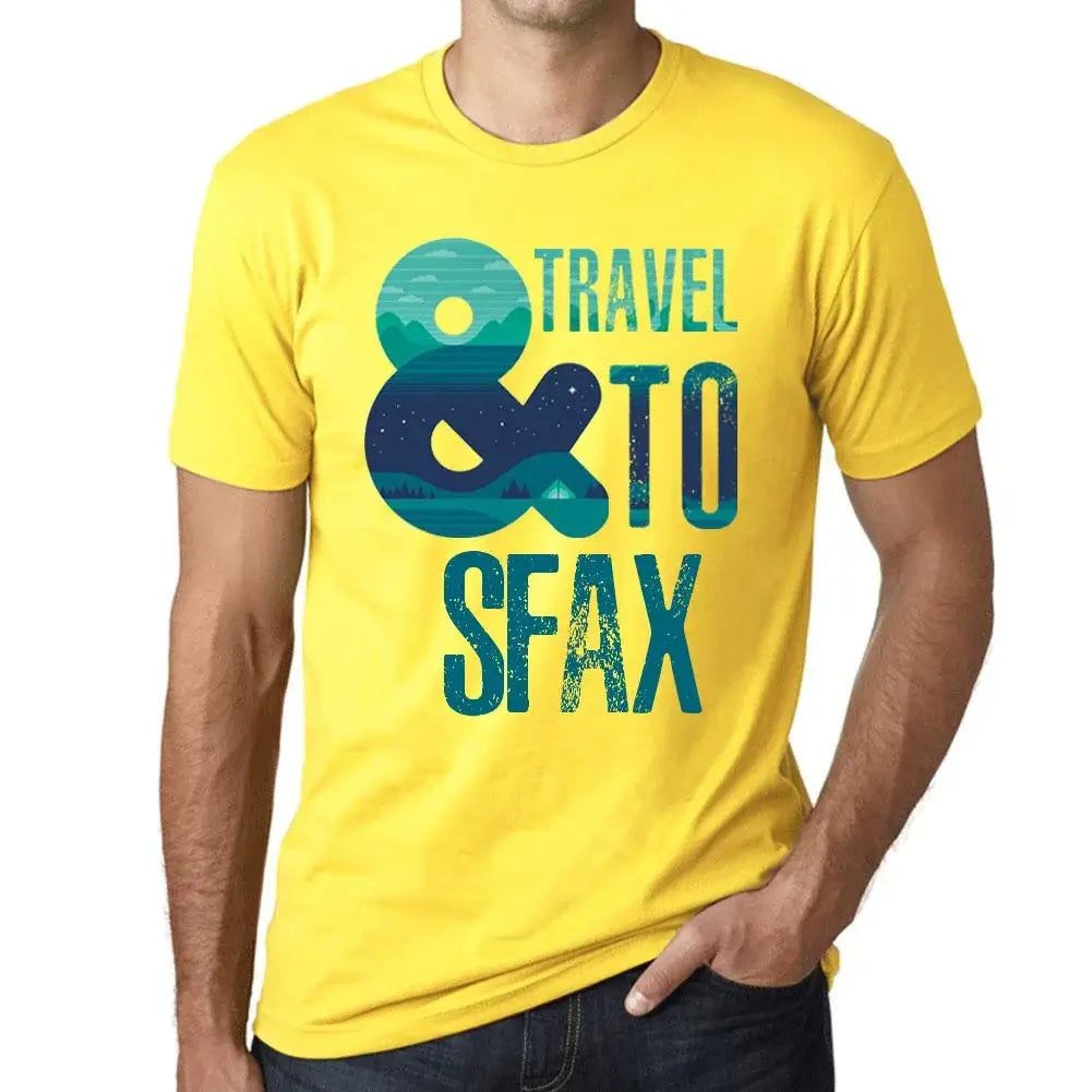 Men's Graphic T-Shirt And Travel To Sfax Eco-Friendly Limited Edition Short Sleeve Tee-Shirt Vintage Birthday Gift Novelty