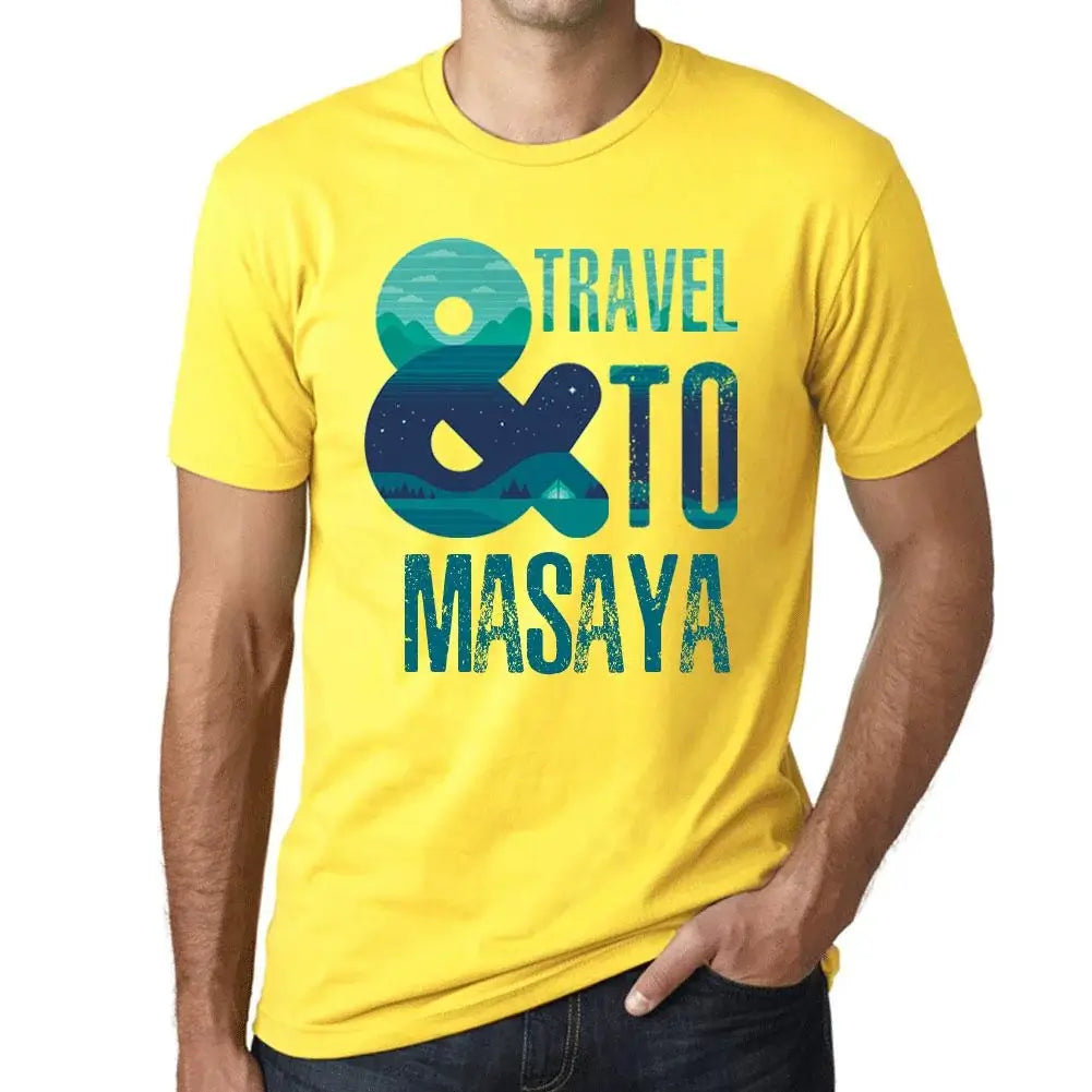 Men's Graphic T-Shirt And Travel To Masaya Eco-Friendly Limited Edition Short Sleeve Tee-Shirt Vintage Birthday Gift Novelty