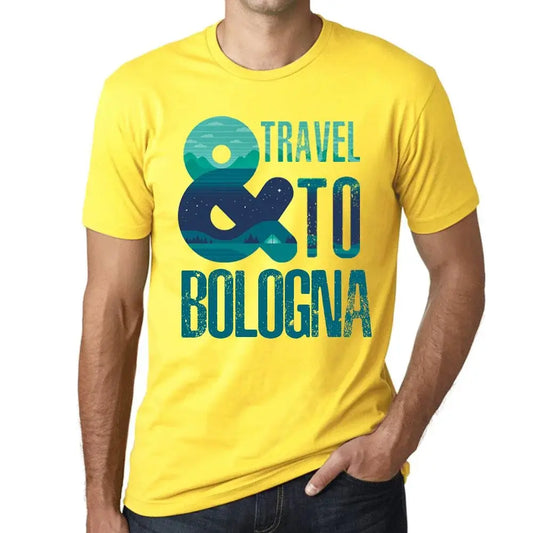 Men's Graphic T-Shirt And Travel To Bologna Eco-Friendly Limited Edition Short Sleeve Tee-Shirt Vintage Birthday Gift Novelty