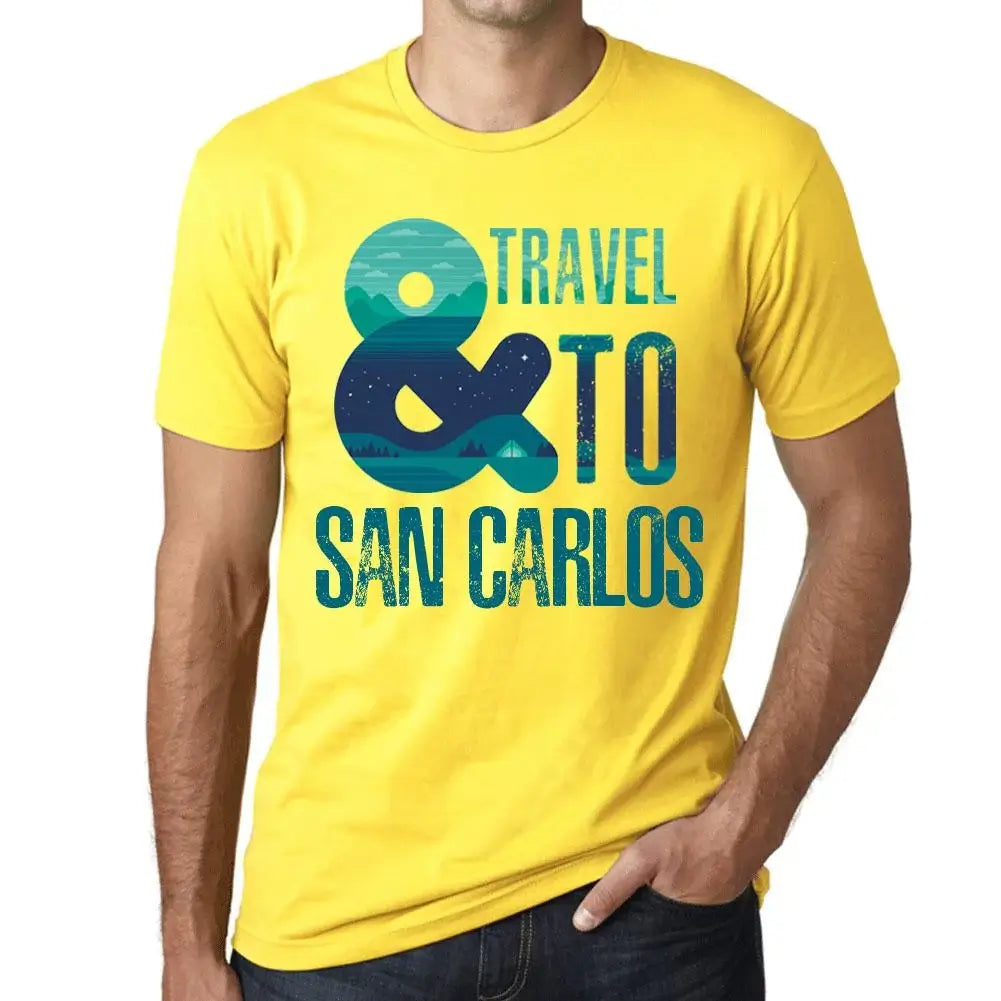 Men's Graphic T-Shirt And Travel To San Carlos Eco-Friendly Limited Edition Short Sleeve Tee-Shirt Vintage Birthday Gift Novelty