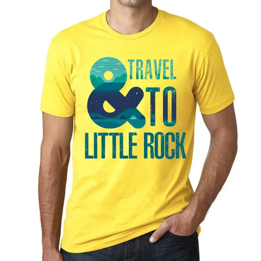 Men's Graphic T-Shirt And Travel To Little Rock Eco-Friendly Limited Edition Short Sleeve Tee-Shirt Vintage Birthday Gift Novelty