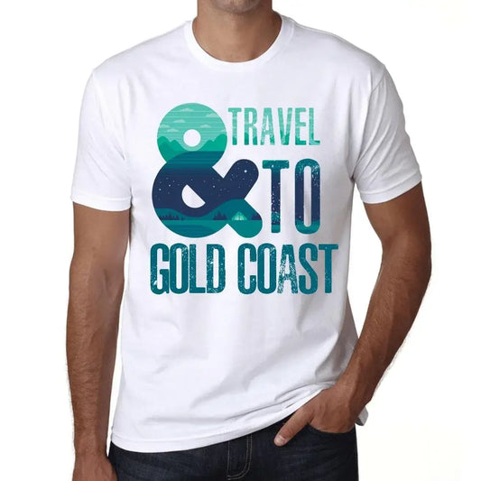 Men's Graphic T-Shirt And Travel To Gold Coast Eco-Friendly Limited Edition Short Sleeve Tee-Shirt Vintage Birthday Gift Novelty