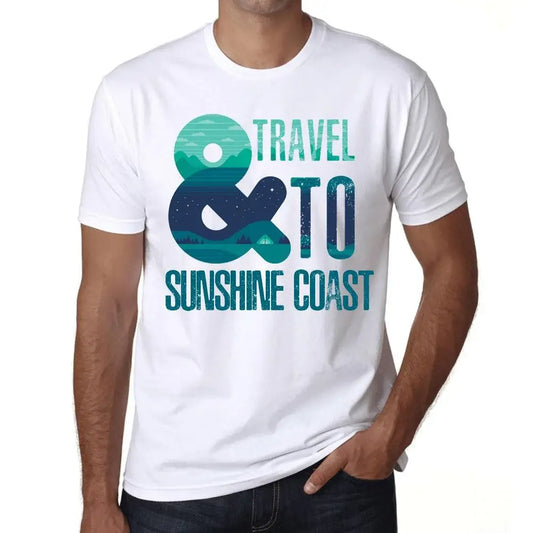 Men's Graphic T-Shirt And Travel To Sunshine Coast Eco-Friendly Limited Edition Short Sleeve Tee-Shirt Vintage Birthday Gift Novelty
