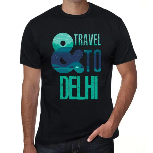 Men's Graphic T-Shirt And Travel To Delhi Eco-Friendly Limited Edition Short Sleeve Tee-Shirt Vintage Birthday Gift Novelty