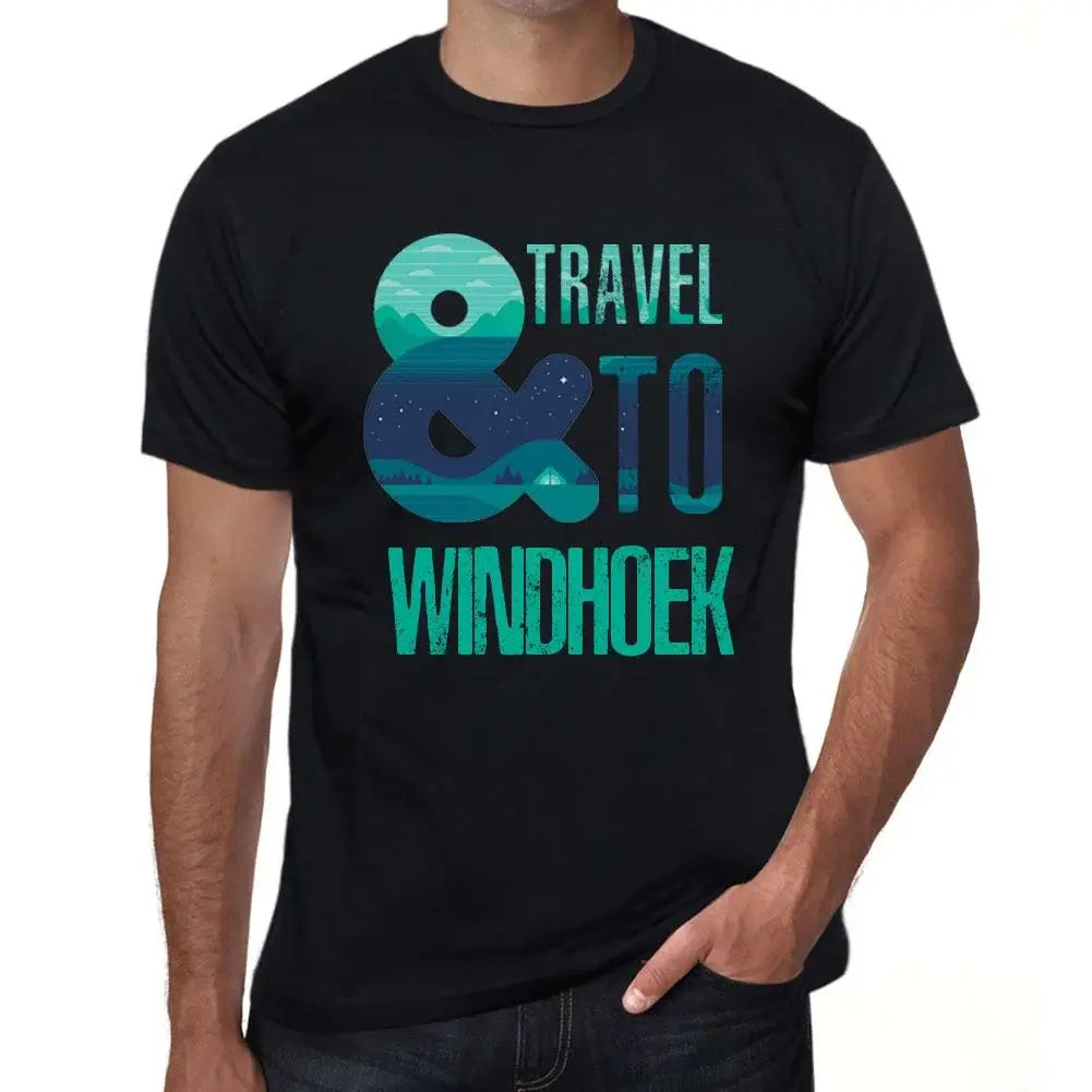 Men's Graphic T-Shirt And Travel To Windhoek Eco-Friendly Limited Edition Short Sleeve Tee-Shirt Vintage Birthday Gift Novelty