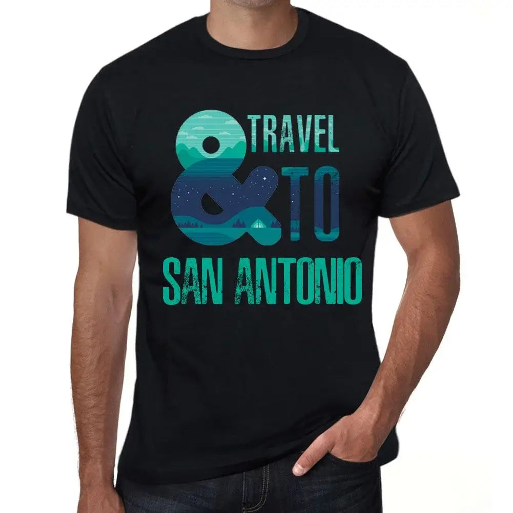 Men's Graphic T-Shirt And Travel To San Antonio Eco-Friendly Limited Edition Short Sleeve Tee-Shirt Vintage Birthday Gift Novelty