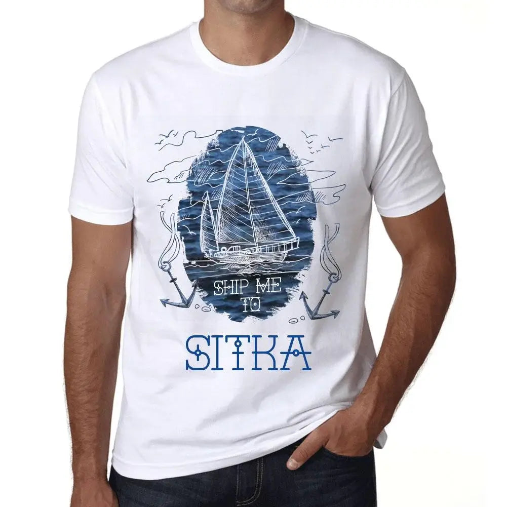Men's Graphic T-Shirt Ship Me To Sitka Eco-Friendly Limited Edition Short Sleeve Tee-Shirt Vintage Birthday Gift Novelty