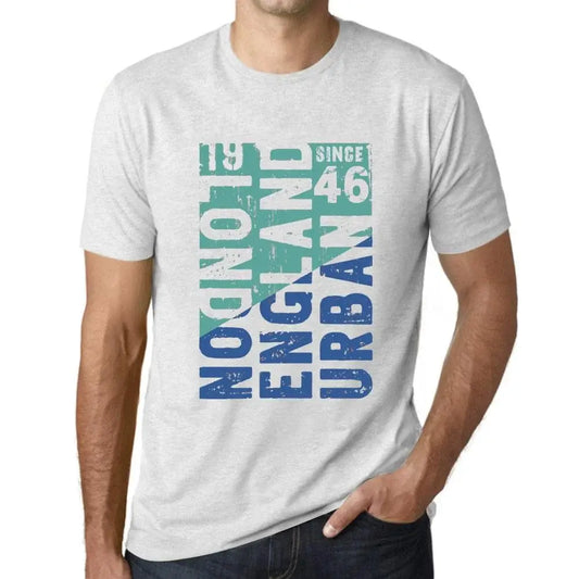 Men's Graphic T-Shirt London England Urban Since 46 78th Birthday Anniversary 78 Year Old Gift 1946 Vintage Eco-Friendly Short Sleeve Novelty Tee