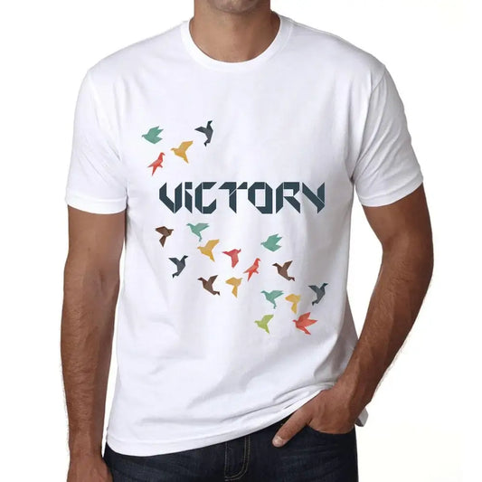 Men's Graphic T-Shirt Origami Victory Eco-Friendly Limited Edition Short Sleeve Tee-Shirt Vintage Birthday Gift Novelty