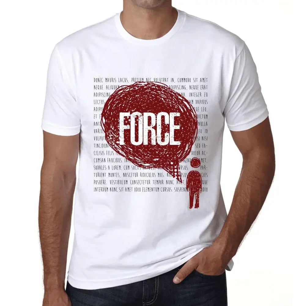 Men's Graphic T-Shirt Thoughts Force Eco-Friendly Limited Edition Short Sleeve Tee-Shirt Vintage Birthday Gift Novelty