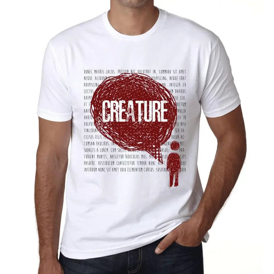 Men's Graphic T-Shirt Thoughts Creature Eco-Friendly Limited Edition Short Sleeve Tee-Shirt Vintage Birthday Gift Novelty