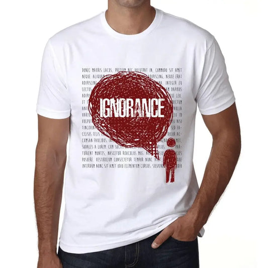 Men's Graphic T-Shirt Thoughts Ignorance Eco-Friendly Limited Edition Short Sleeve Tee-Shirt Vintage Birthday Gift Novelty