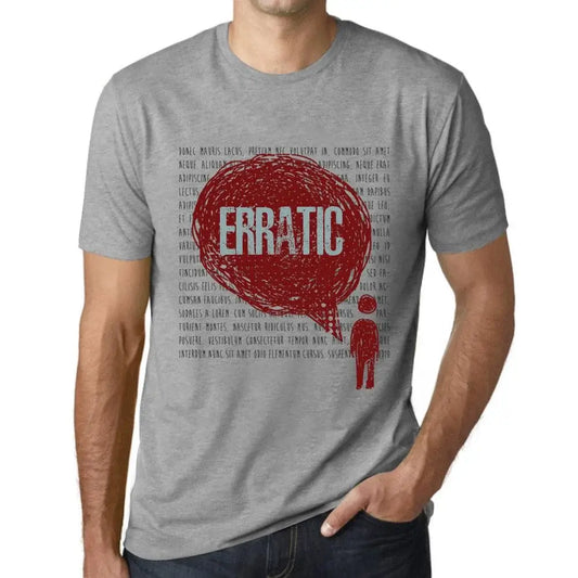 Men's Graphic T-Shirt Thoughts Erratic Eco-Friendly Limited Edition Short Sleeve Tee-Shirt Vintage Birthday Gift Novelty