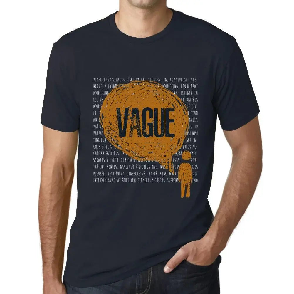 Men's Graphic T-Shirt Thoughts Vague Eco-Friendly Limited Edition Short Sleeve Tee-Shirt Vintage Birthday Gift Novelty