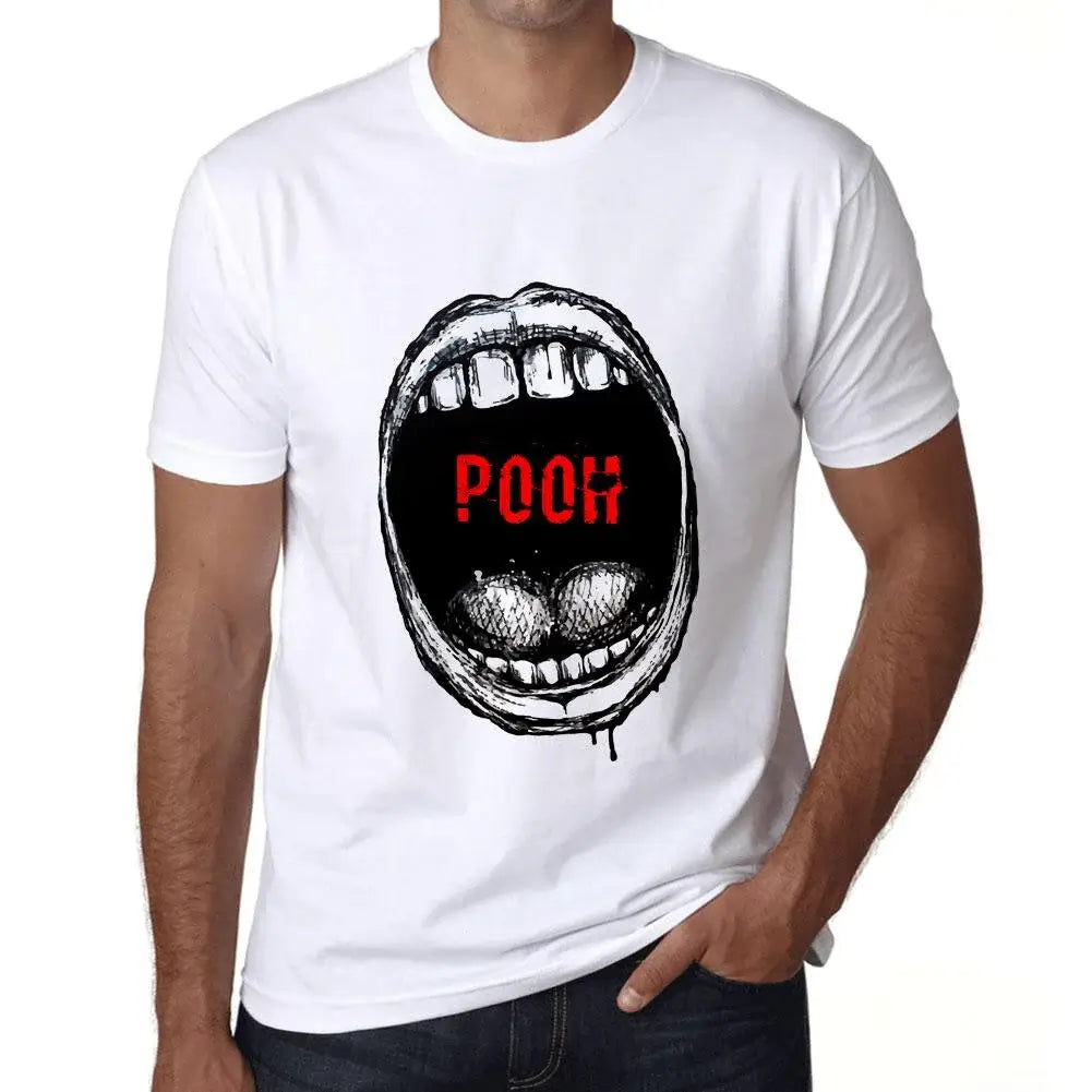 Men's Graphic T-Shirt Mouth Expressions Pooh Eco-Friendly Limited Edition Short Sleeve Tee-Shirt Vintage Birthday Gift Novelty