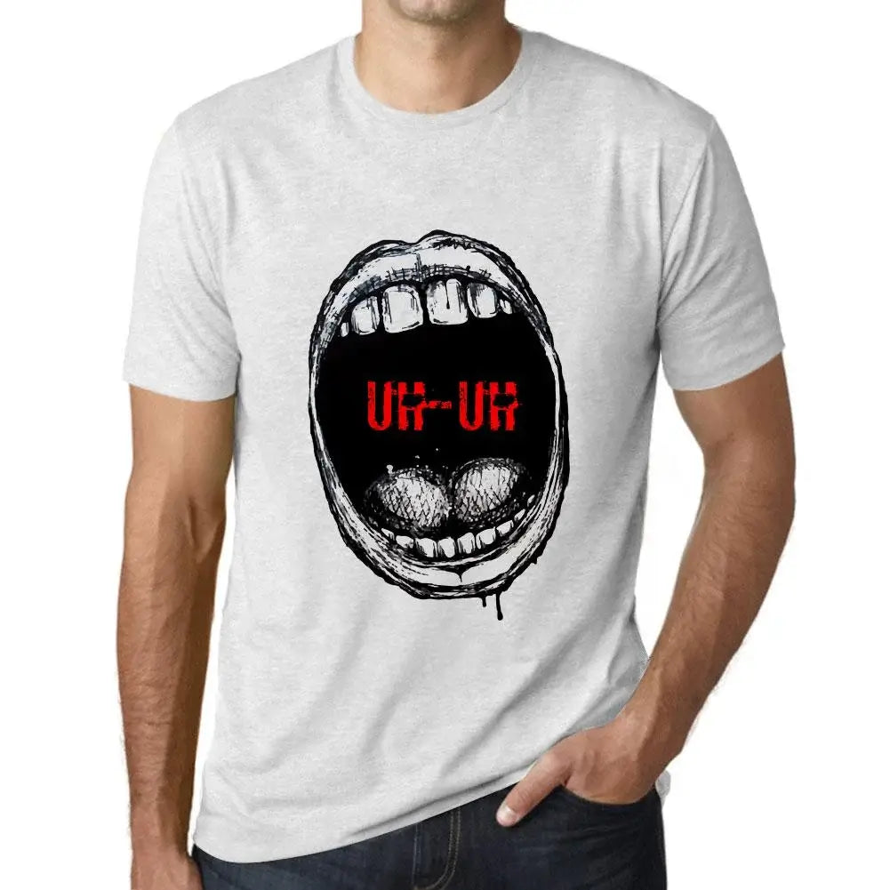 Men's Graphic T-Shirt Mouth Expressions Uh-Uh Eco-Friendly Limited Edition Short Sleeve Tee-Shirt Vintage Birthday Gift Novelty