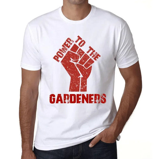 Men's Graphic T-Shirt Power To The Gardeners Eco-Friendly Limited Edition Short Sleeve Tee-Shirt Vintage Birthday Gift Novelty