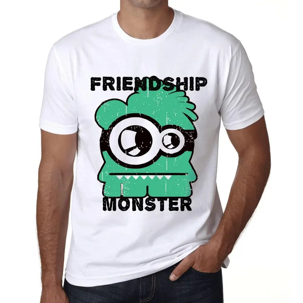 Men's Graphic T-Shirt Friendship Monster Eco-Friendly Limited Edition Short Sleeve Tee-Shirt Vintage Birthday Gift Novelty