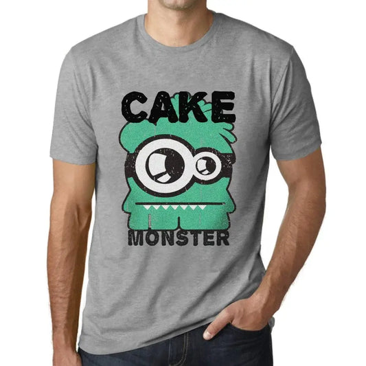 Men's Graphic T-Shirt Cake Monster Eco-Friendly Limited Edition Short Sleeve Tee-Shirt Vintage Birthday Gift Novelty