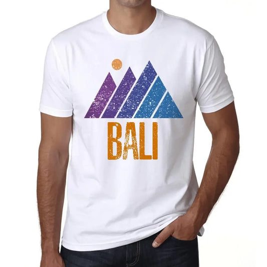 Men's Graphic T-Shirt Mountain Bali Eco-Friendly Limited Edition Short Sleeve Tee-Shirt Vintage Birthday Gift Novelty