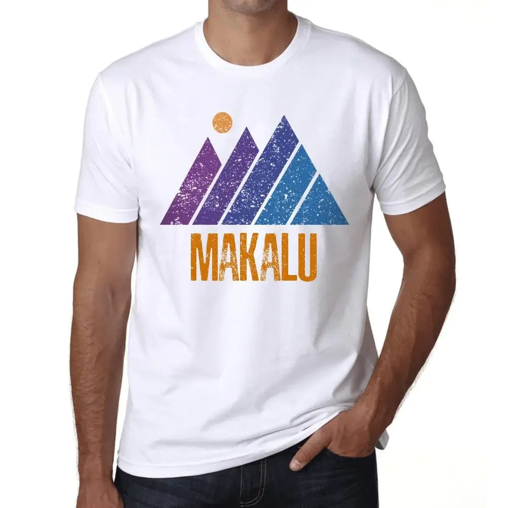 Men's Graphic T-Shirt Mountain Makalu Eco-Friendly Limited Edition Short Sleeve Tee-Shirt Vintage Birthday Gift Novelty