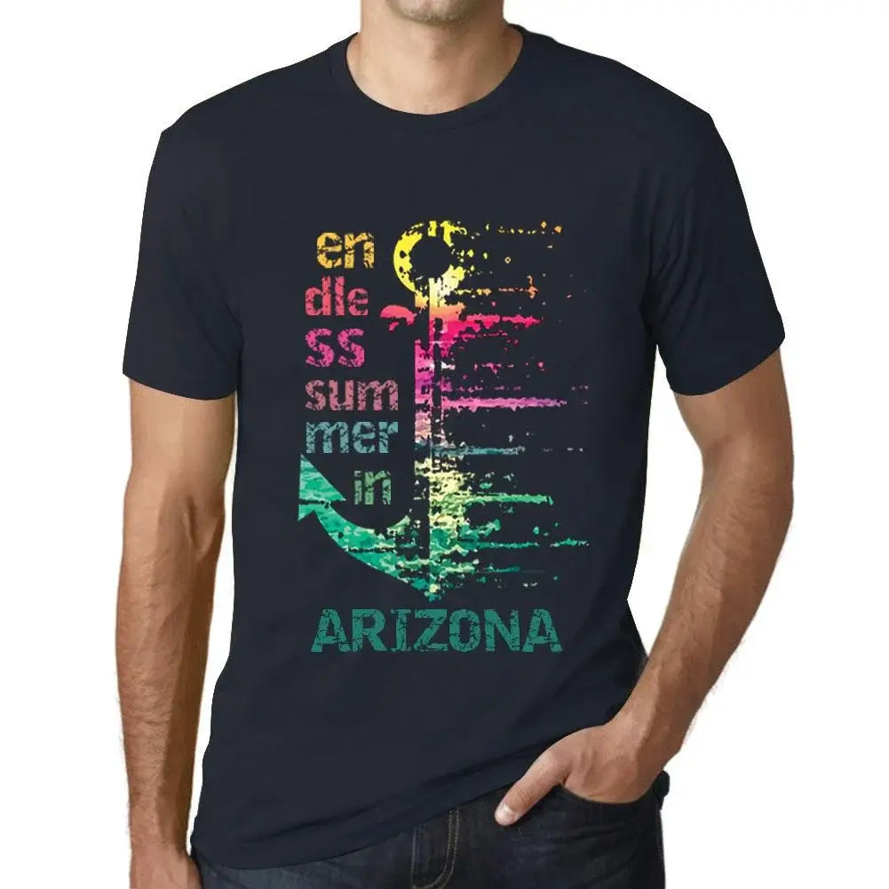 Men's Graphic T-Shirt Endless Summer In Arizona Eco-Friendly Limited Edition Short Sleeve Tee-Shirt Vintage Birthday Gift Novelty