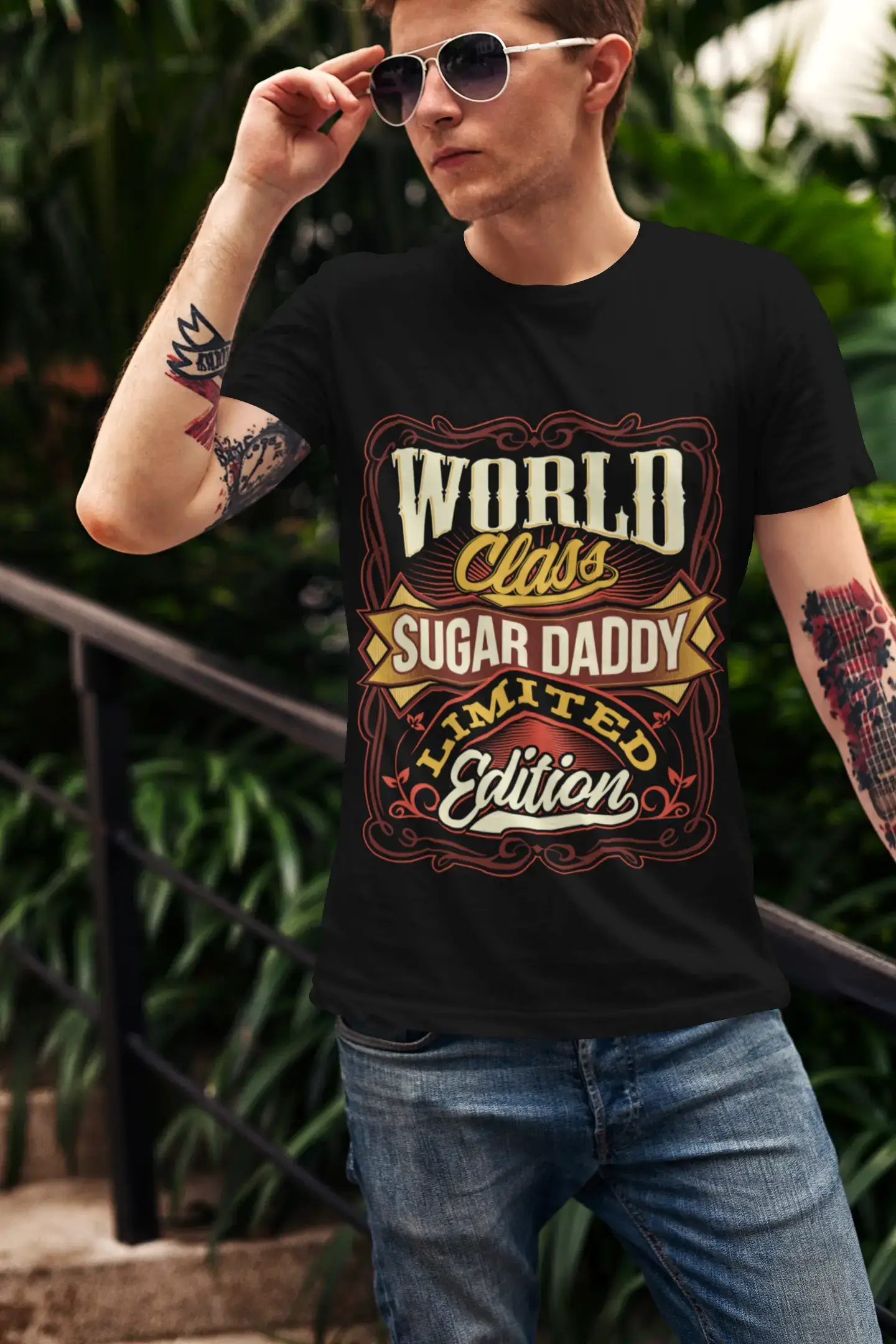 ULTRABASIC Men's T-Shirt World Class Sugar Daddy Vintage Casual Limited Edition